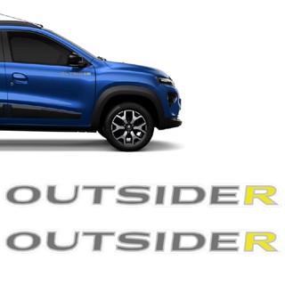 Adesivos Outsider Kwid 2023 Emblema Lateral Modelo Original em Oferta na Shopee