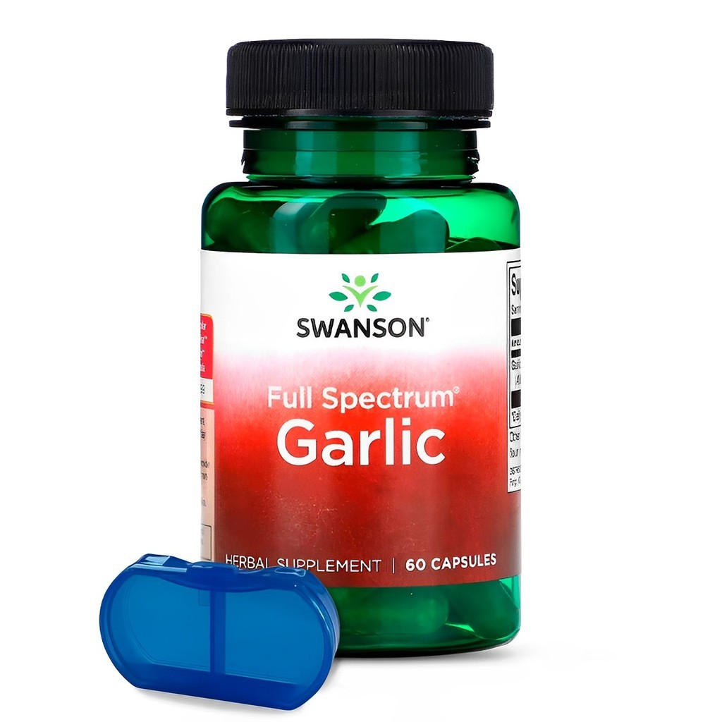 Swanson Alho Full Spectrum 400mg 60 Capsulas c/Porta Cápsulas