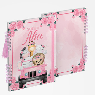 Caderneta de Saúde Vacina Personalizada Menina Safari 1 em Oferta na Shopee