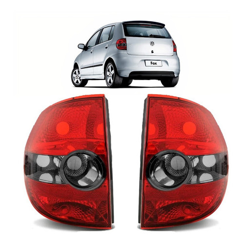 PAR Lanterna Traseira FOX Crossfox 2004 2005 2006 2007 2008 2009 2010 Fumê em Oferta na Shopee