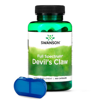 Garra do Diabo 500mg Claw Swanson 100 Caps + Porta Cápsulas em Oferta na Shopee
