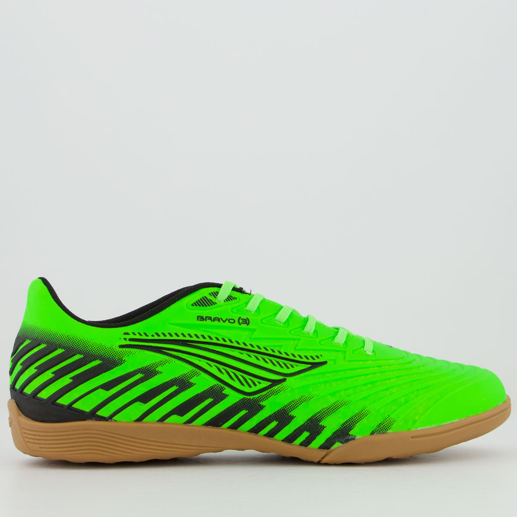Chuteira Penalty Bravo Y-3.0 Futsal Verde Limão e Preta em Oferta na Shopee