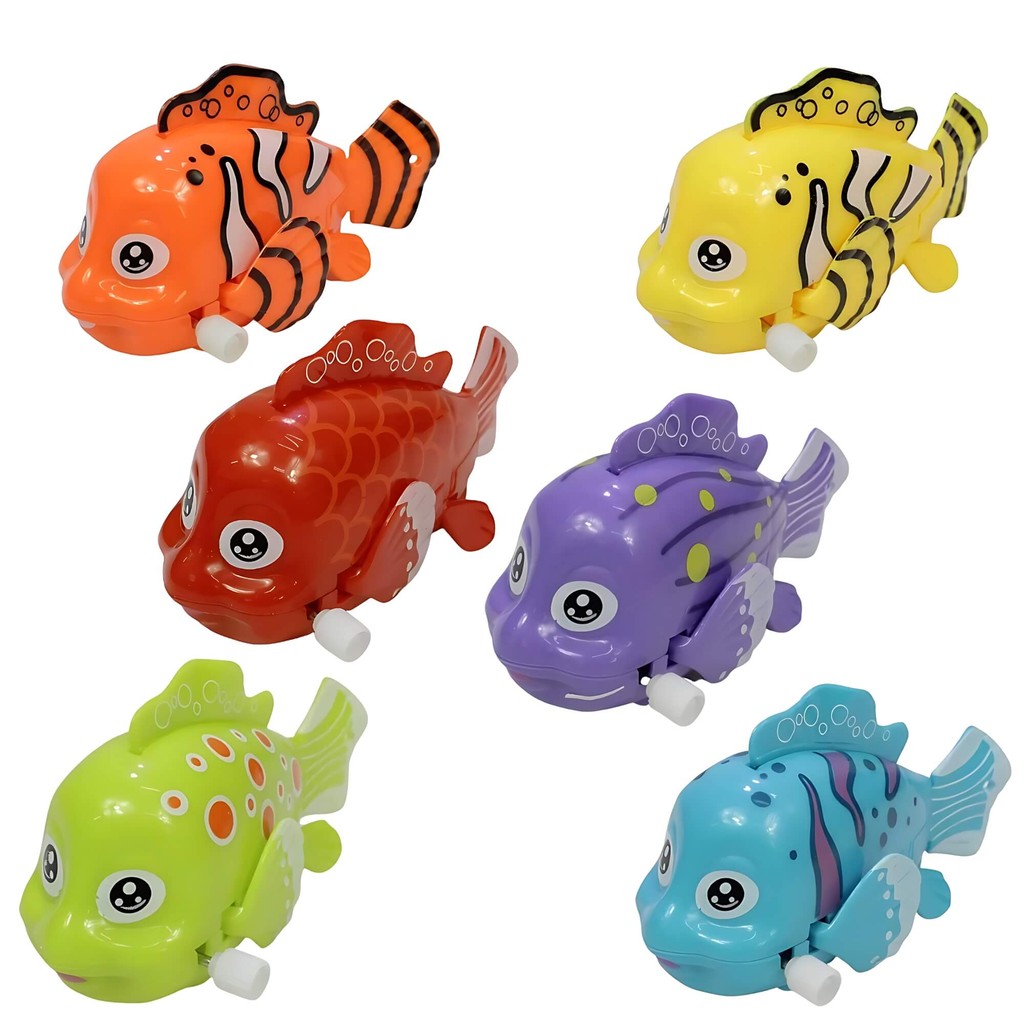 Brinquedo Infantil Peixe de Corda Sortido e Unitário Coloria - 310500998 em Oferta na Shopee