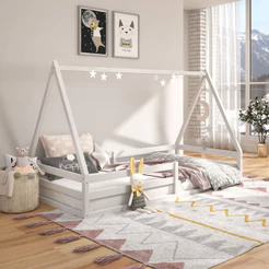 Cama Montessoriana Madeira Maciça Casa Estrado Sila