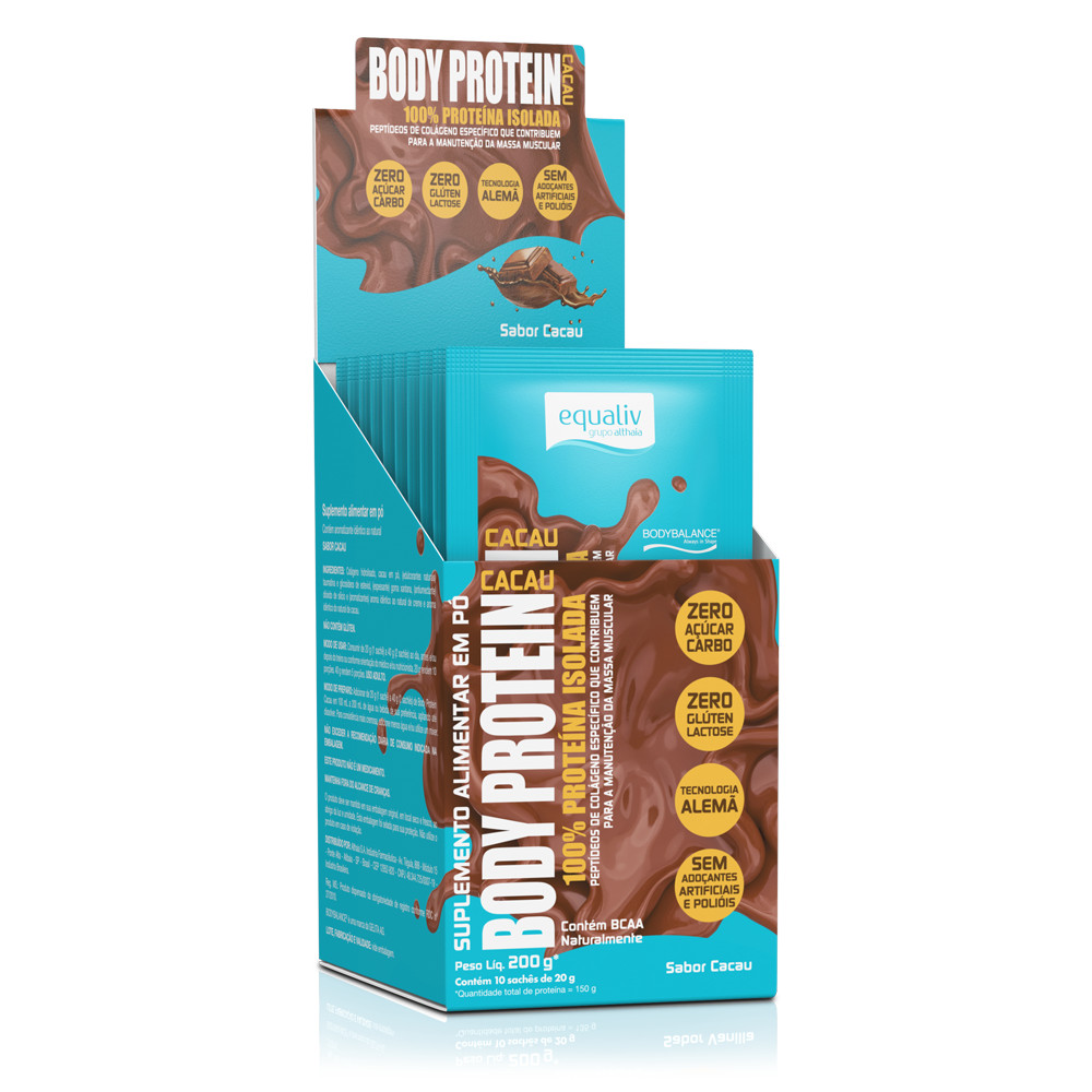 Body Protein Cacau - 10 Sachês em Oferta na Shopee