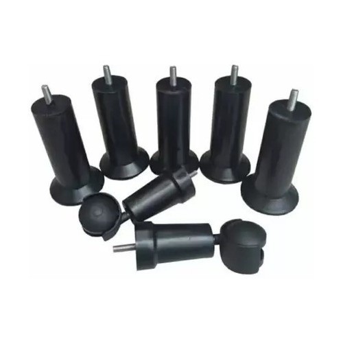 Ki tPes Para Cama Box Solteiro 4Pes 2 Rodizio com 13cm Altura