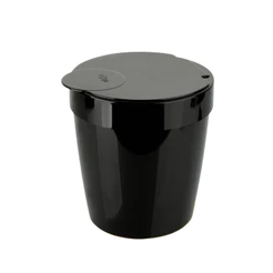 Lixeira Cesto De Lixo 5 Litros Plástico Luxo Cozinha Banheiro Lavabo Bancada Infinity Cor Preto OU