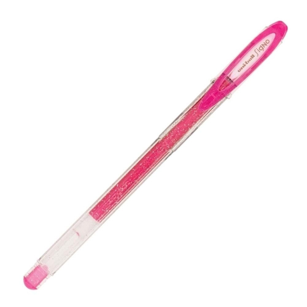 Caneta Gel Signo Sparkling C/ Glitter Rosa 0.7mm Uni-ball