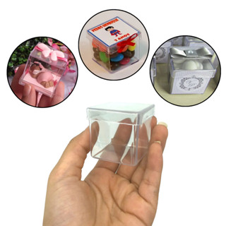 30 Caixinhas Acrílica 4x4 Transparente Lembrancinha Festa Aniversário em Oferta na Shopee