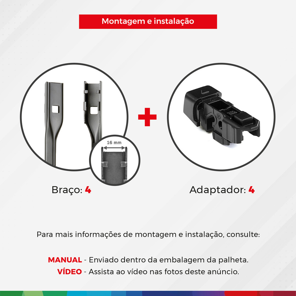 Detalhes do Par Palheta Limpador Parabrisa Bosch Hrv Hr-v 2019 A 2022