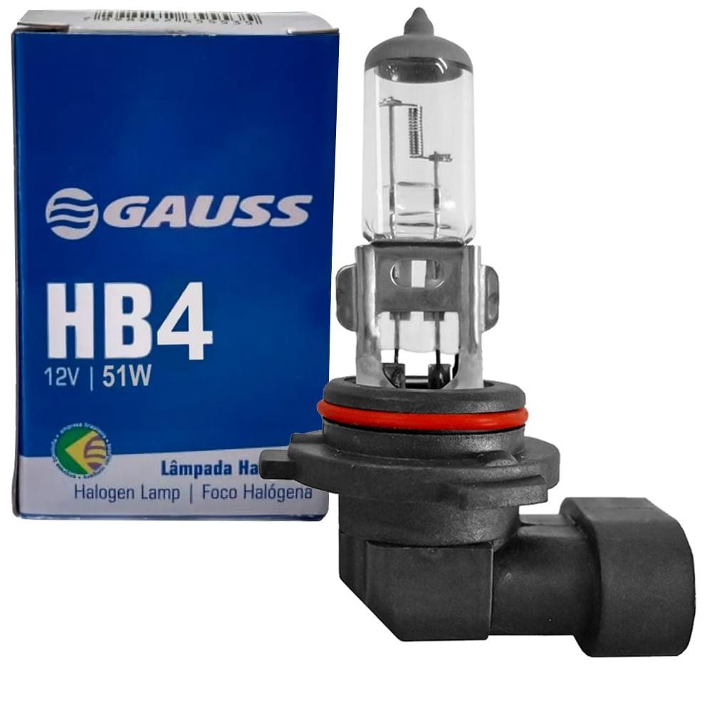 Lâmpada Halógena Amarela Hb4 51w P22d 12v Gauss Gl35