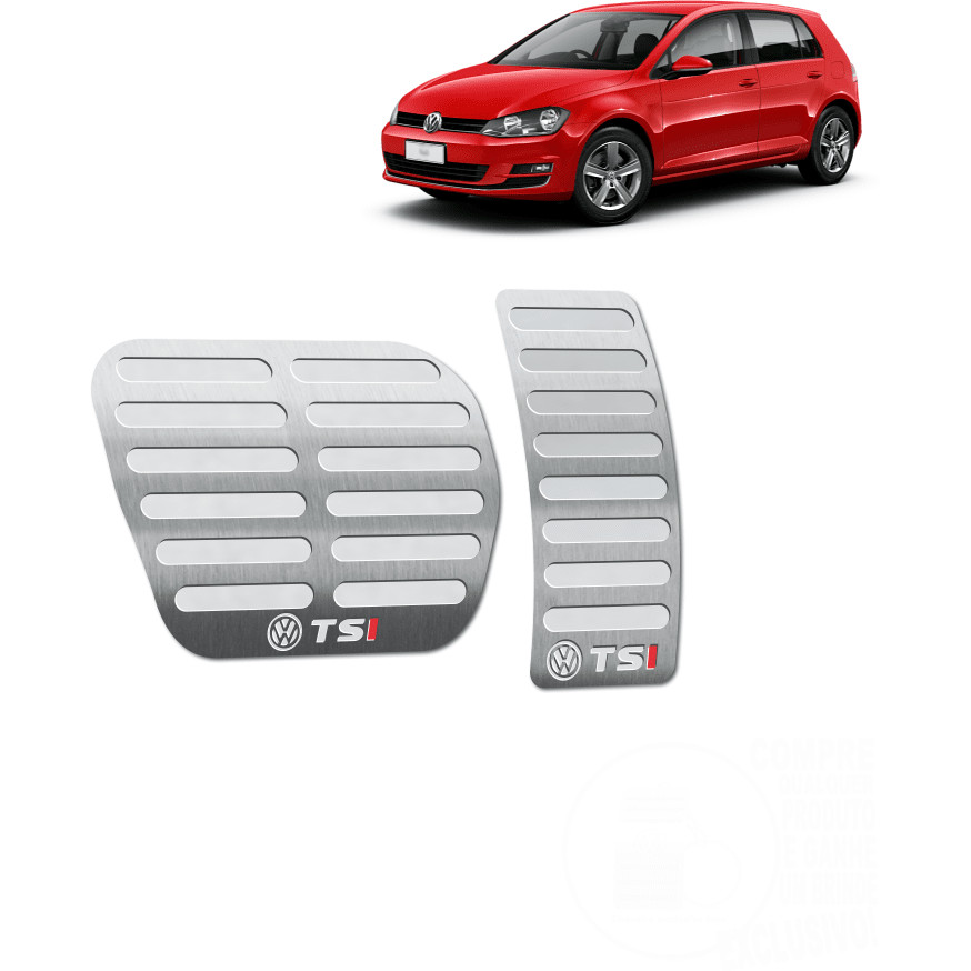 Pedaleira Golf Tsi (I) 14/20 Automático Aço Inox - Não fura o pedal em Oferta na Shopee