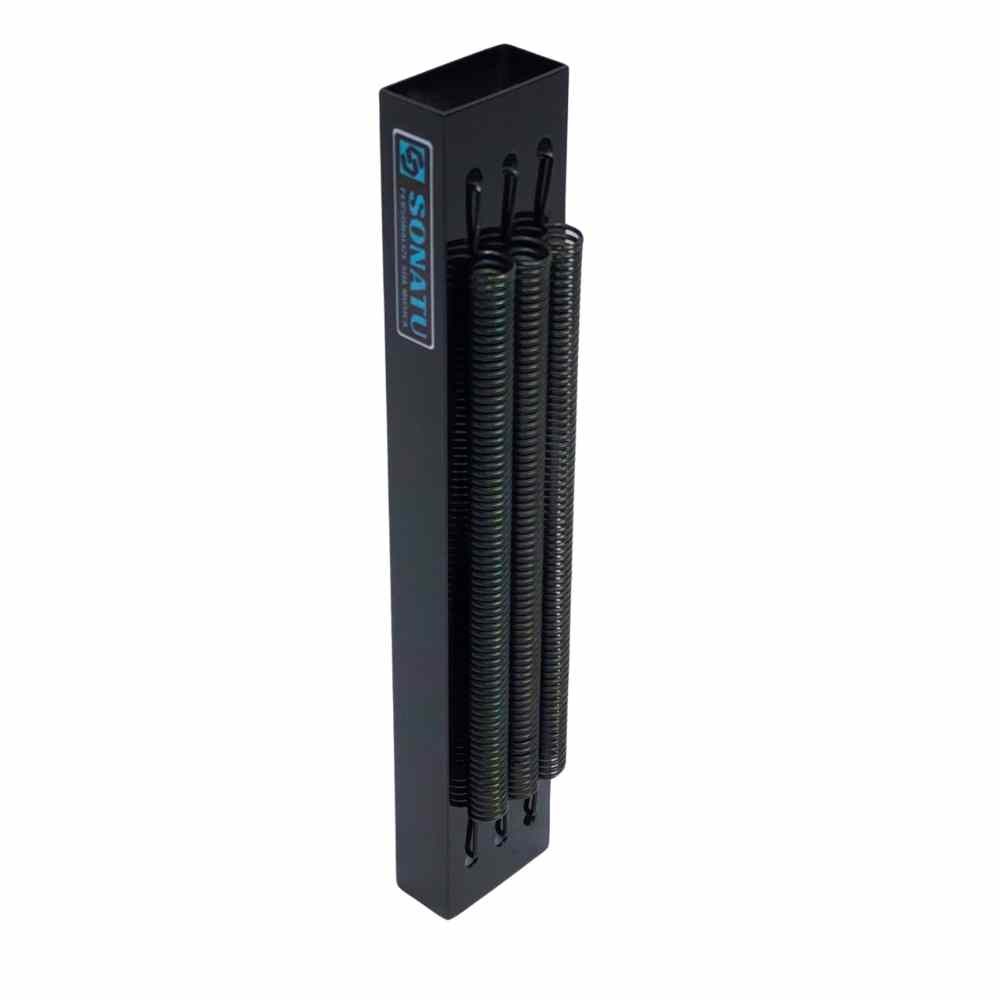 Reco Reco 03 Molas Pretas em Alumínio com Baqueta Preto - Sonatu