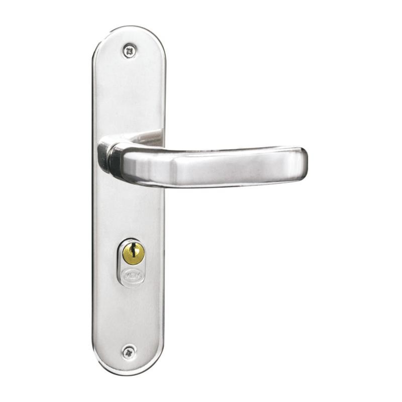 Fechadura Alavanca MGM Externa Inox em Oferta na Shopee