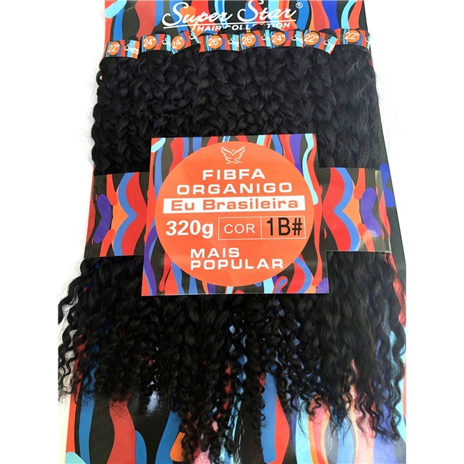 Cabelo 100% Orgânico - Cacheado - Eu Brasileira - Super Star - 1pct em Oferta na Shopee