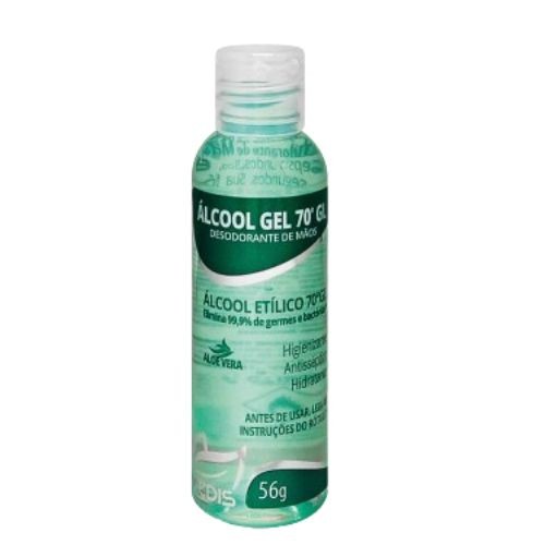 Álcool Gel 70º Desodorante De Mãos 56G - Vedis