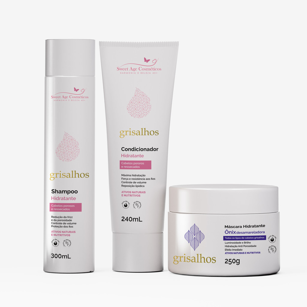Kit  Hidratante/Desamarelador Shampoo+Condicionador+Máscara ONIX