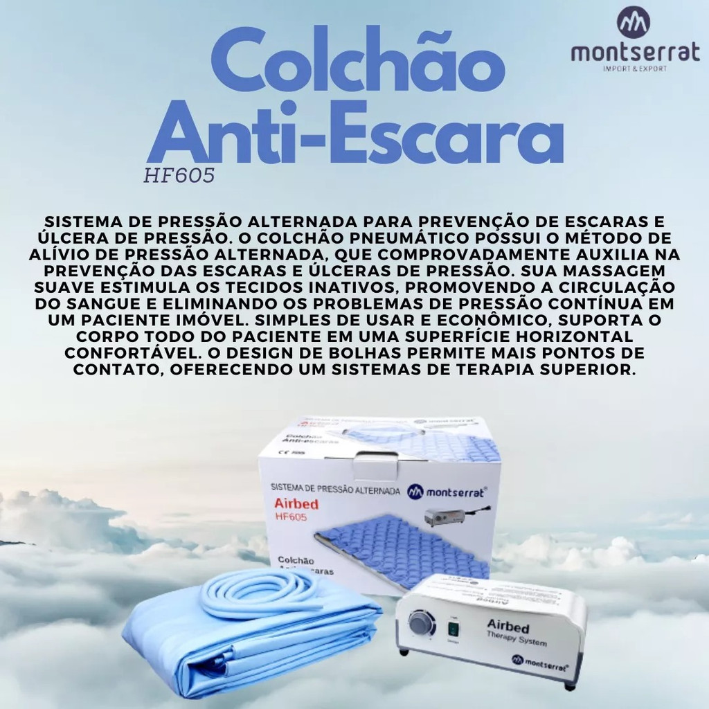 Colchao Pneumatico Hospitalar Anti Escaras P/ Acamados 220v — imagem 2 de 2