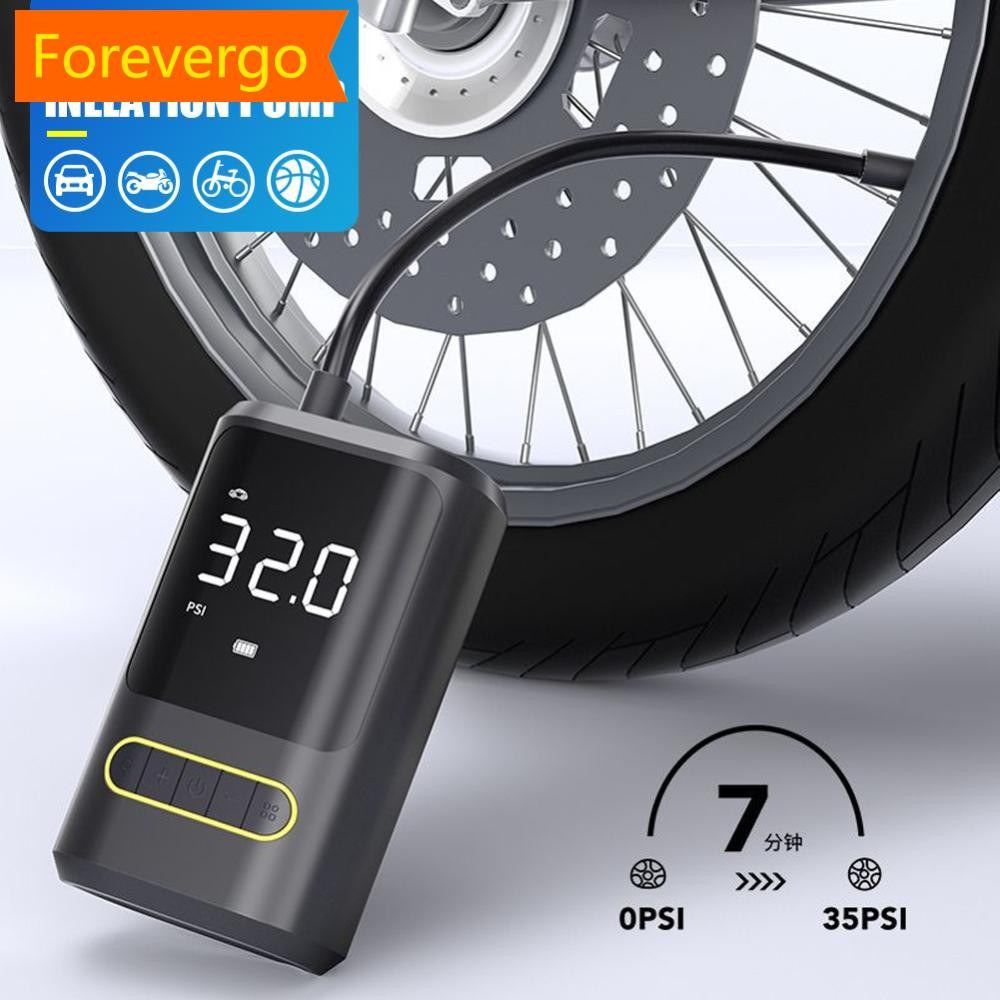 Bomba De Ar Para Inflar Carro forevergo 150PSI Portátil De Compressor Elétrico Automotor Pneu Sem Fio Com Display Digital E Carregador Telefone M1Q7