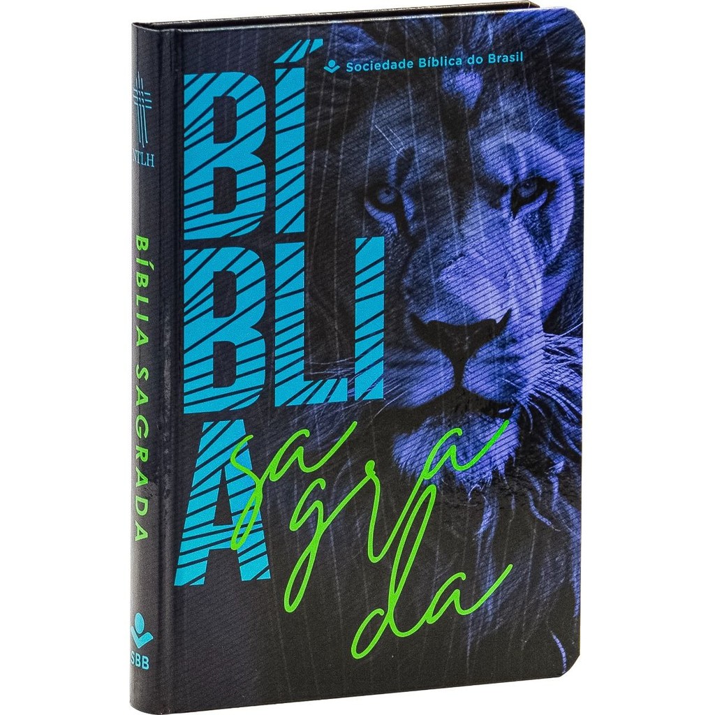 Bíblia Sagrada NTLH | Letra Normal | Capa Dura | Leão Azul Escuro