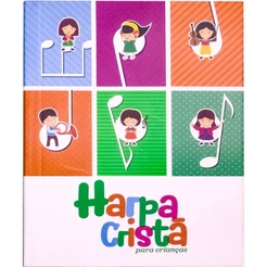 Harpa Cristã | Letra Normal | Tamanho pequeno | Capa Notas Musicais para Crianças