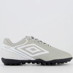 Chuteira Umbro Adamant Top Speed Society Juvenil Cinza