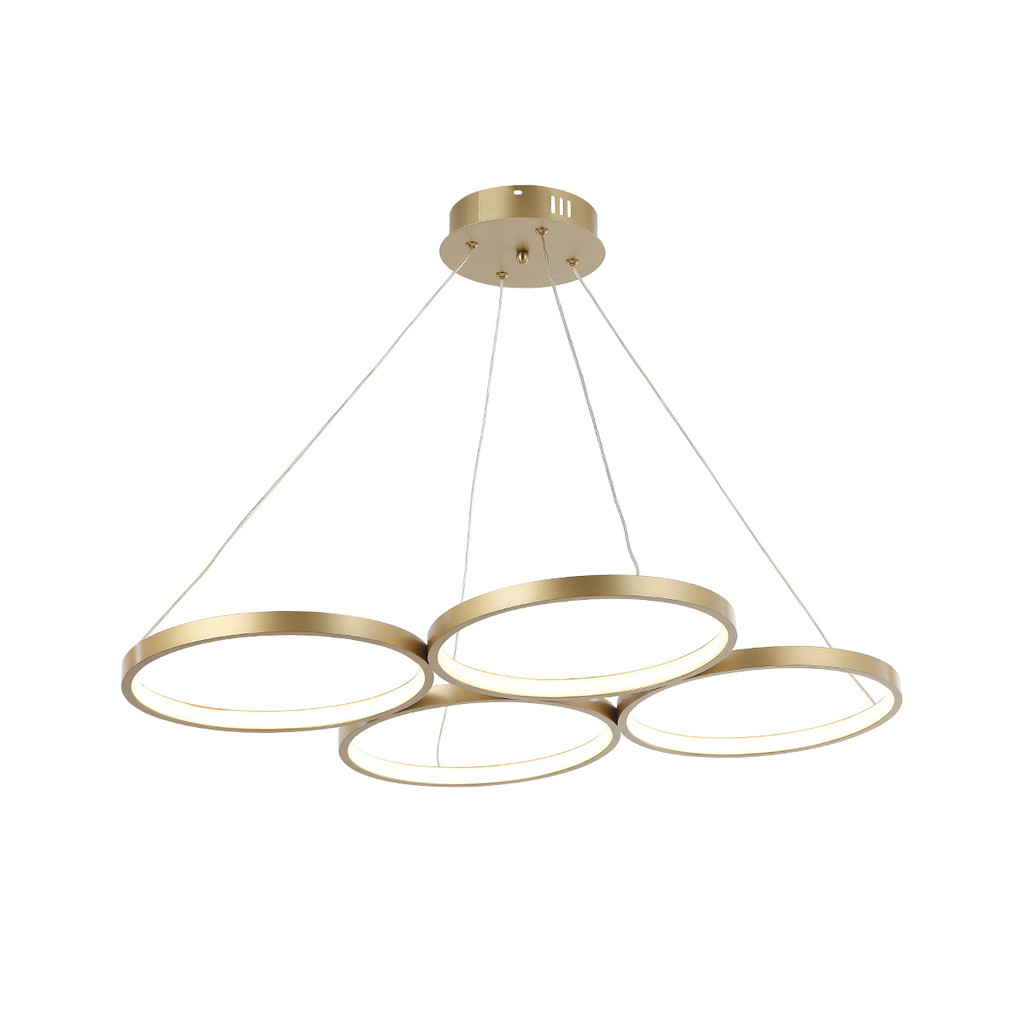 Lustre Pendente 60w 3 em 1 Led Mariana 3000k/6500k Dourado Avant