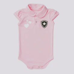 Body Botafogo Torcida Feminino Rosa