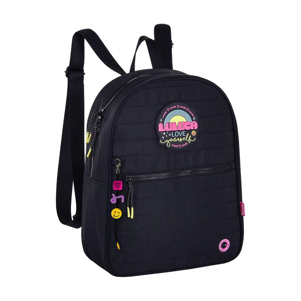 Mochila Passeio Luluca Love Yourself Meninas Juvenil em Oferta na Shopee