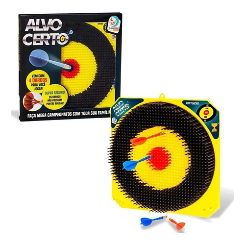 Kit 2 Jogo De Dardos Tiro Ao Alvo Certo - Sem Ponta