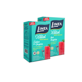 Kit 2 Adoçantes em pó Xilitol Linea 40 Sachês de 5g em Oferta na Shopee