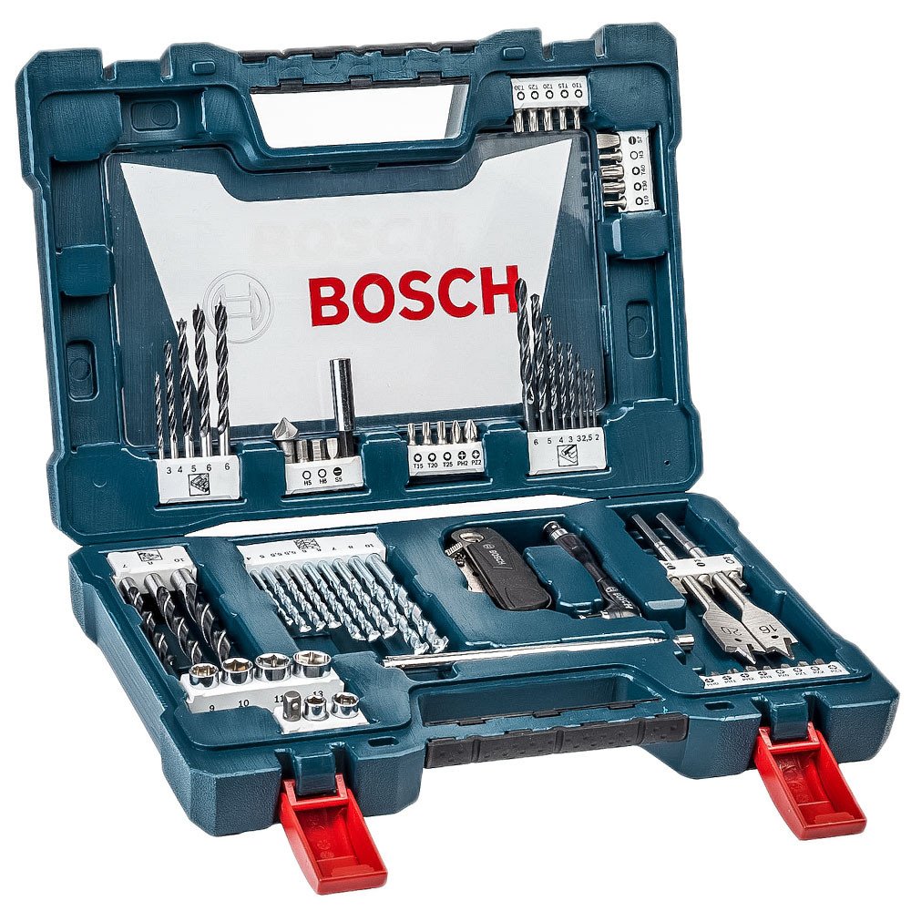 Kit Profissional Bosch V-Line 68 Peças  Brocas HSS R Carboneto Bits e Acessórios Magnéticos em Oferta na Shopee