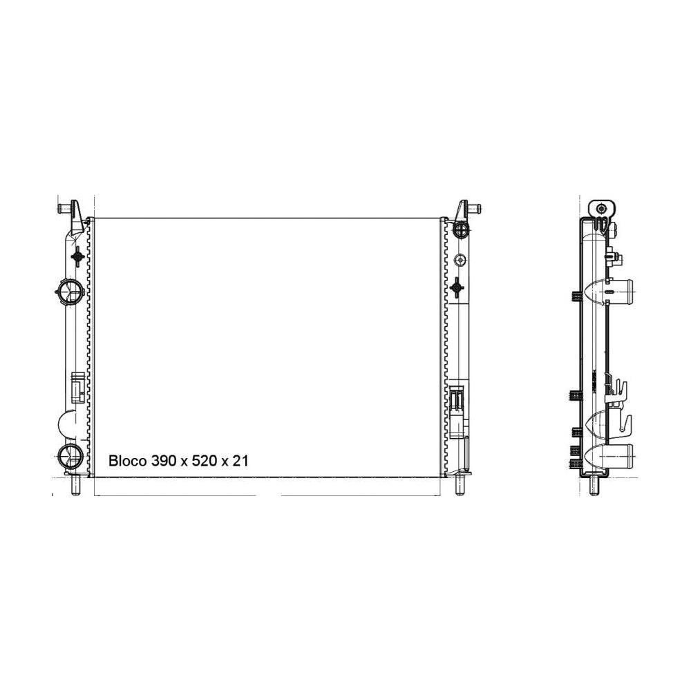 Radiador Magneti Marelli / Palio / Strada / Siena / Idea em Oferta na Shopee