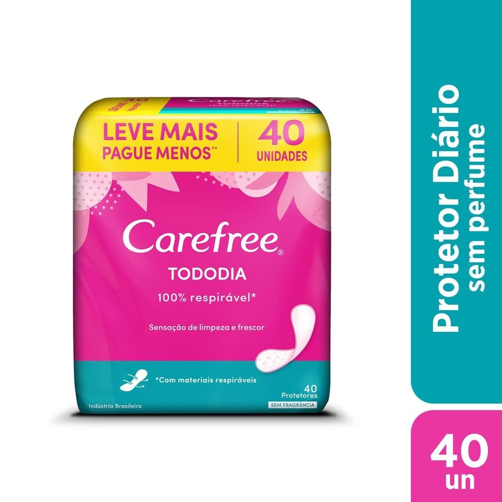 Protetor Diário Carefree Tododia Sem Fragrância 40Un