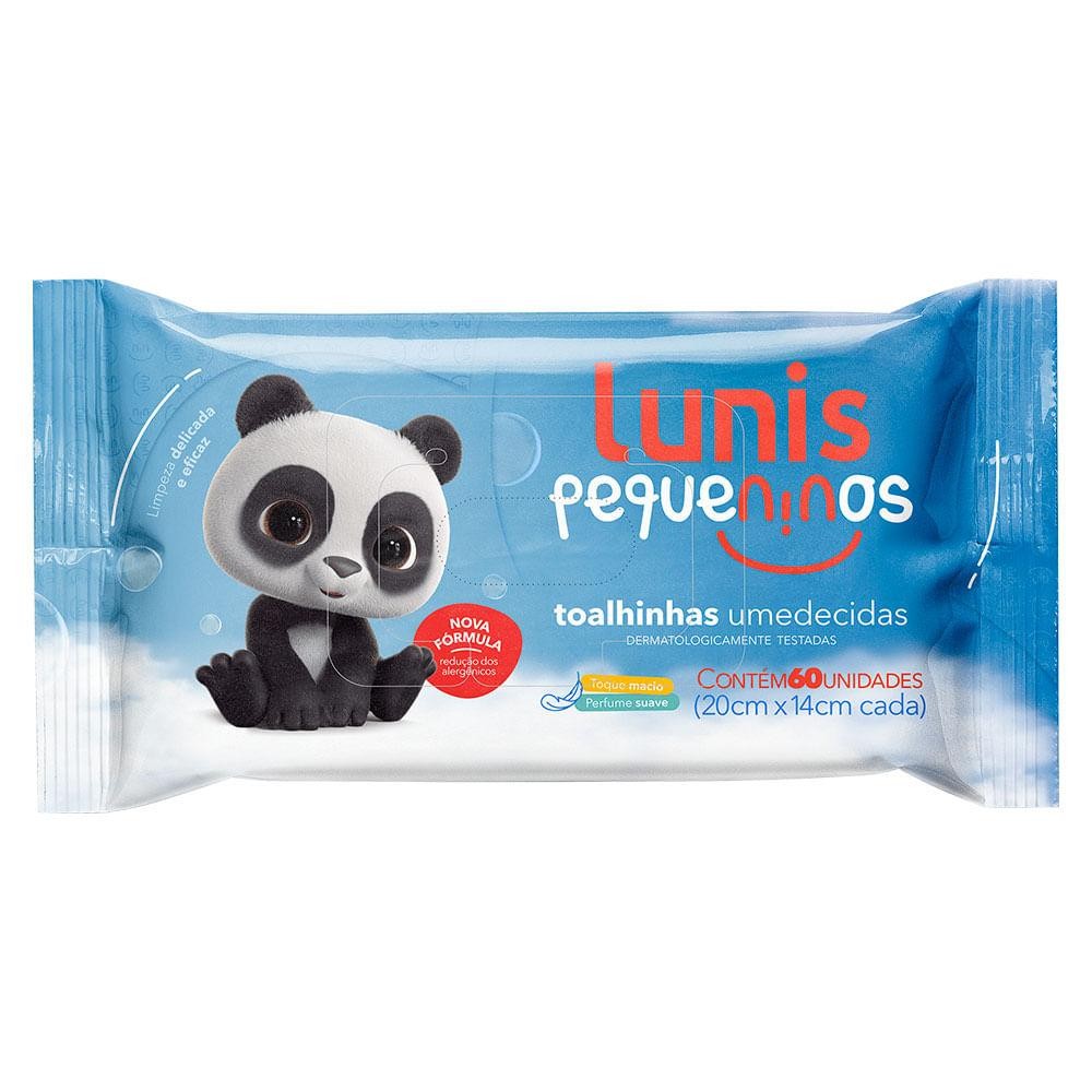 Toalhinhas Umedecidas Lunis Pequeninos C/60Un em Oferta na Shopee