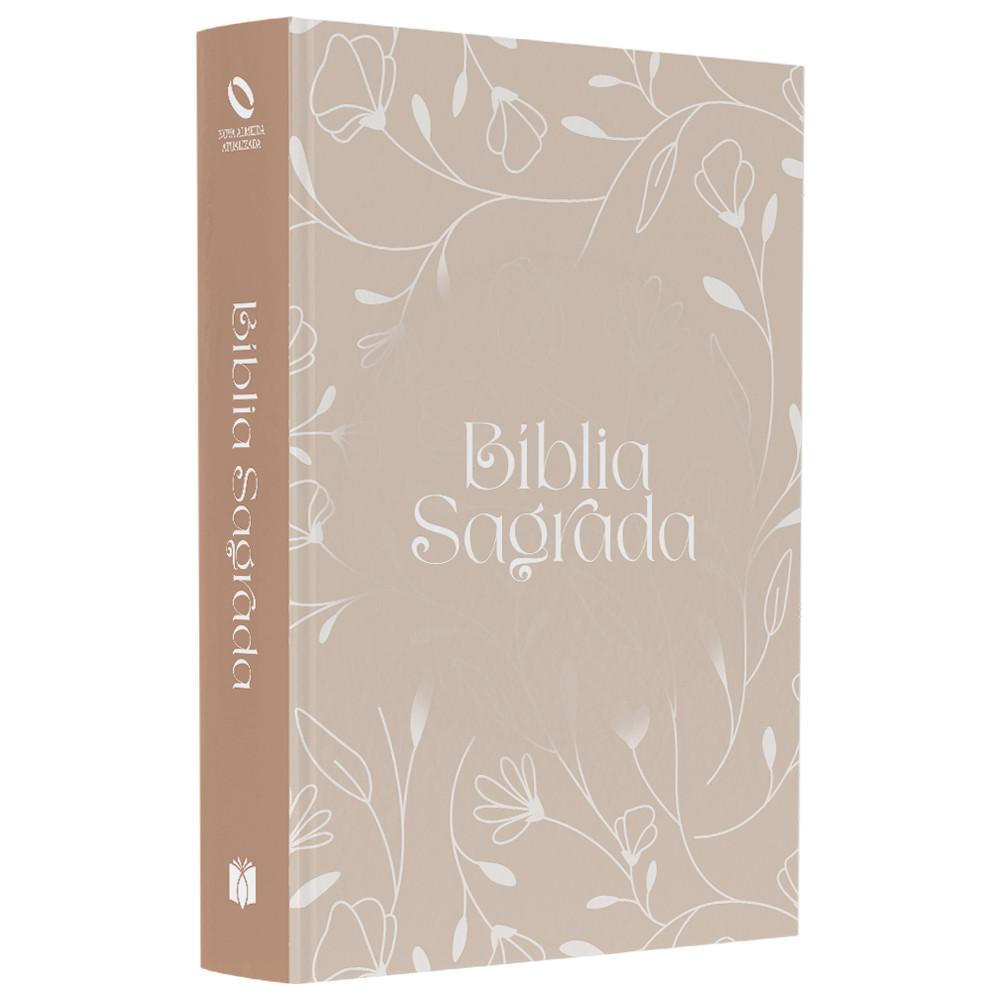 Bíblia Sagrada Arabesco Flores | NAA | Letra Normal | Capa Ilustrada em Oferta na Shopee