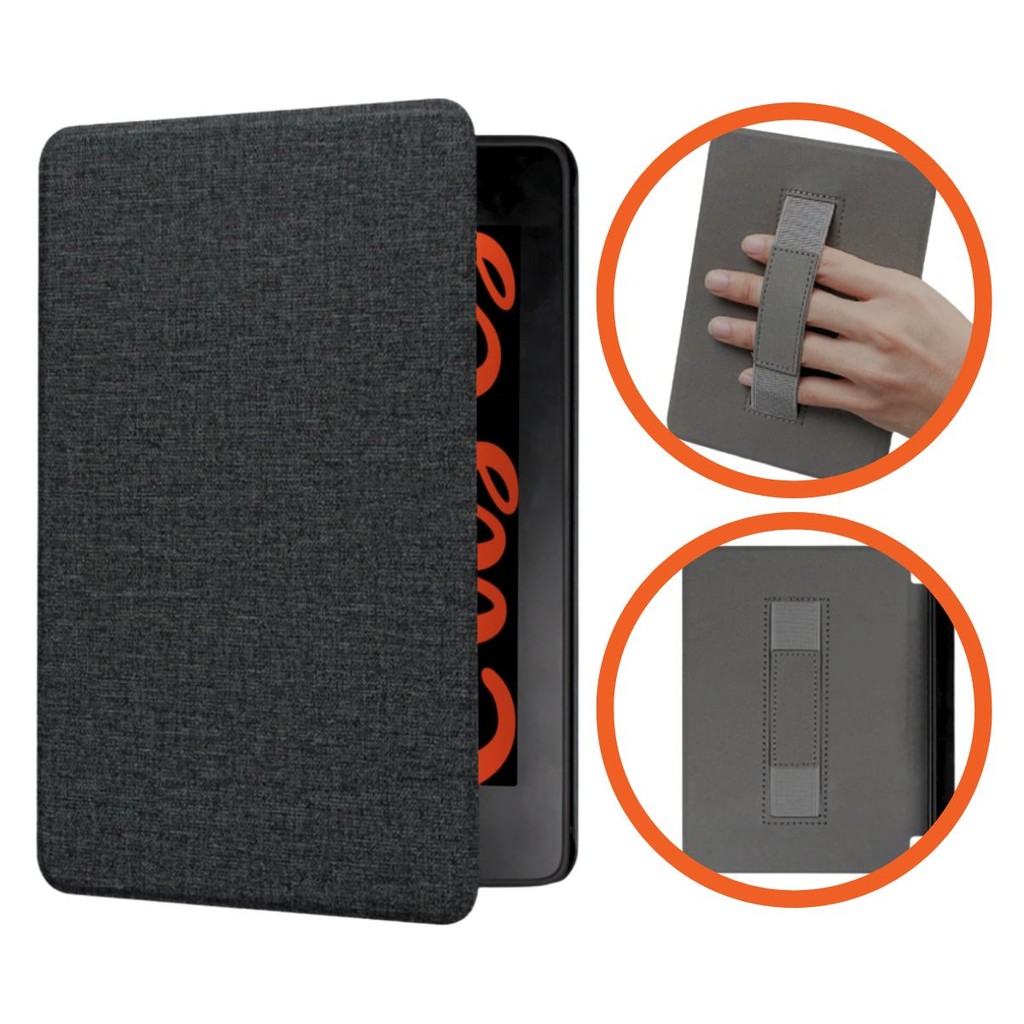 Capa para Kindle 11ª Geração C2V2L3 2022 e RS23CV 2024 Tela 6.0 Tecido Fundo Acrílico e Alça de Mão
