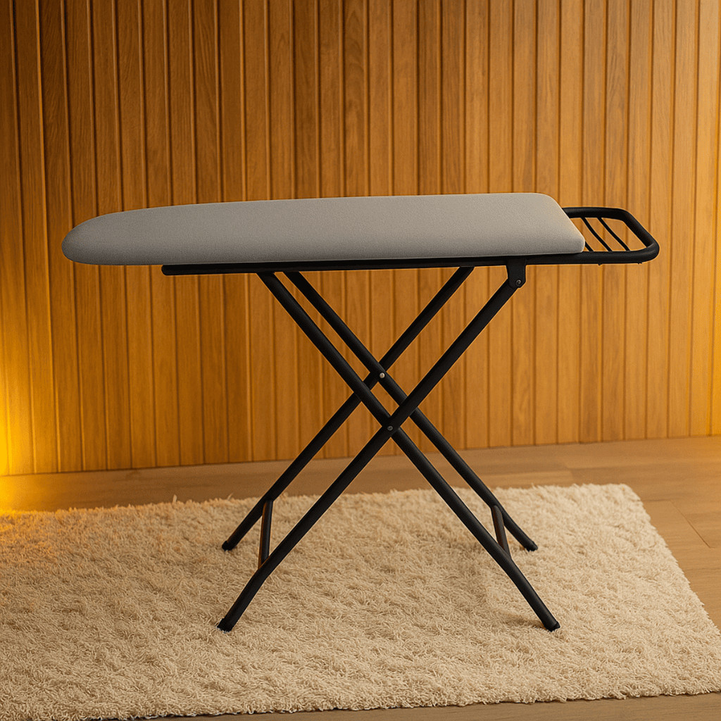 Tábua De Passar Roupa Mesa Extra Forte Com Suporte Porta Ferro 3 Medidas De Regulagem Resistente em Oferta na Shopee