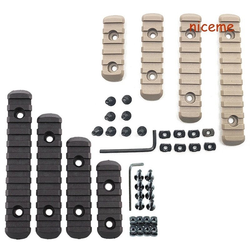 niceme Nylon M-Lok Picatinny Rail Set Seção De Trilho De Tecelagem Para Sistema Mlok
