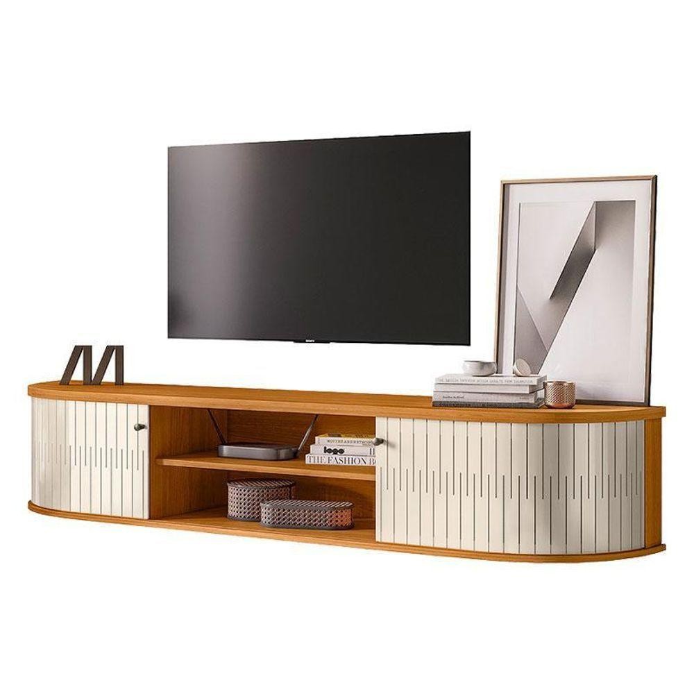 Rack Bancada Suspensa Algarve Cinamomo Off White – Madetec em Oferta na Shopee