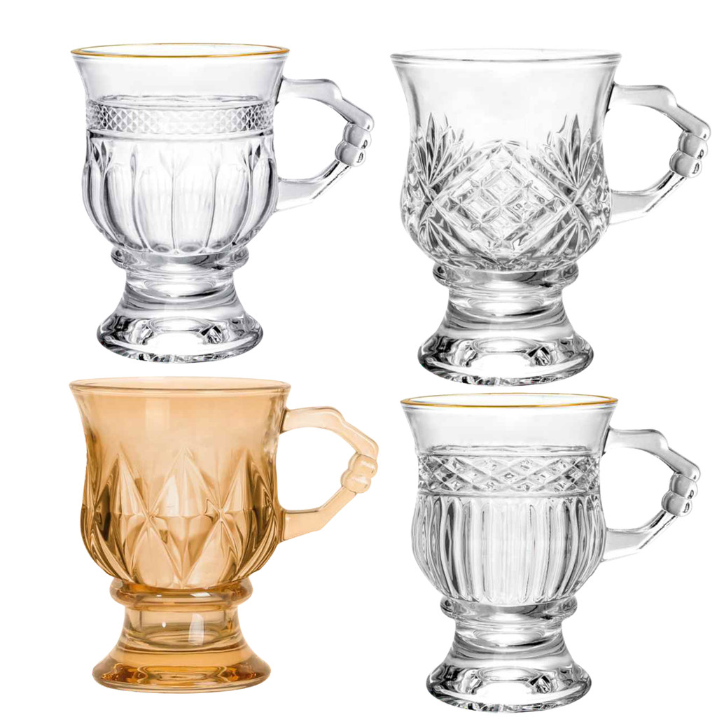Caneca de Café Estilo Taça de Vidro Elegante 130ml