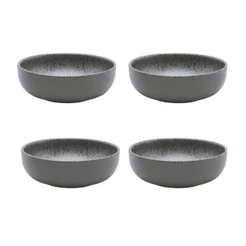 Jogo de 4 tigelas 600ml Oxford Flat Gray