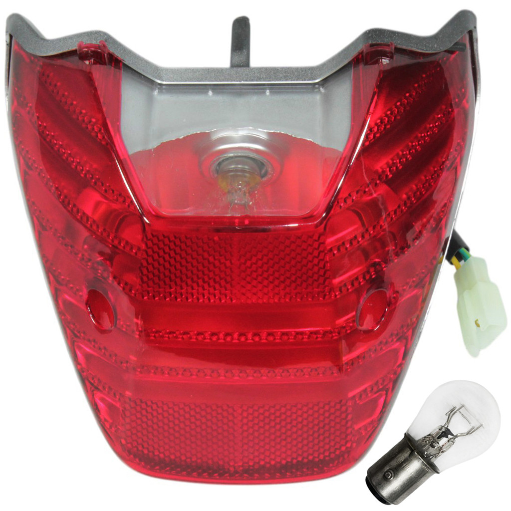 Lanterna sinaleira traseira completa com lâmpada CG150 Titan Sport 2004 a 2008 CG125 Fan NXR125 NXR150 Bros 2009 a 2015