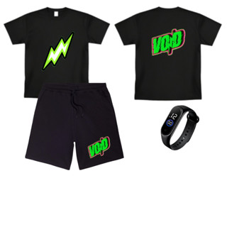 Conjunto camiseta + bermuda + relogio Infantil Void Os Rosas Rei Da Trolagem YouTuber Emilly Vick 4 ao 16 em Oferta na Shopee