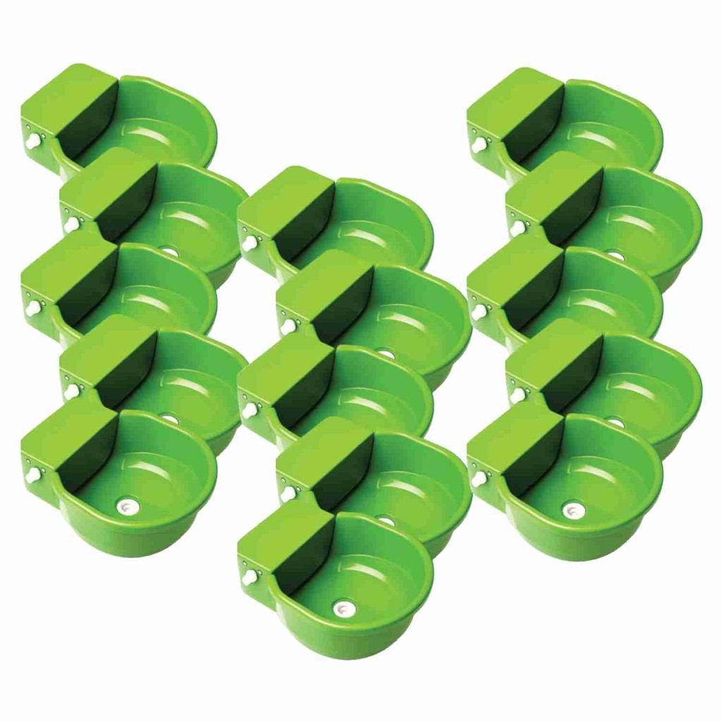 Bebedouro Cocho Pet Com Bóia Verde 7 Litros - 14 unidades