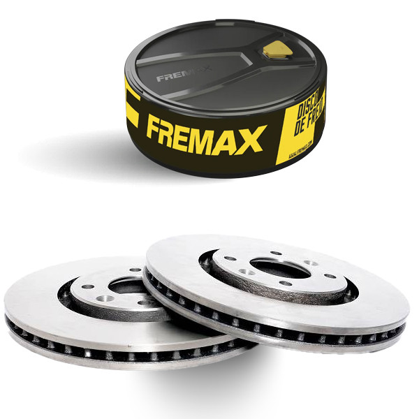 Par Disco de Freio Ventilado 283MM  AIRCROSS Fremax em Oferta na Shopee