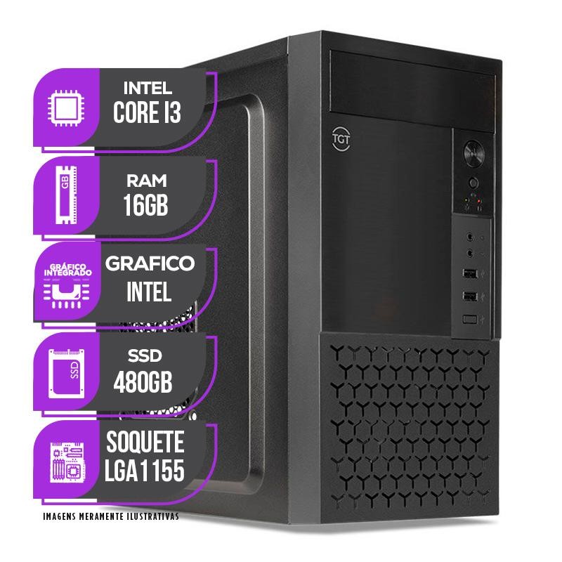 PC Home Mancer, Intel Core i3, 16GB De Ram, SSD 480GB em Oferta na Shopee