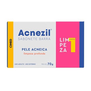 Sabonete Em Barra Acnezil Pele Acneica Limpeza Profunda 70g em Oferta na Shopee