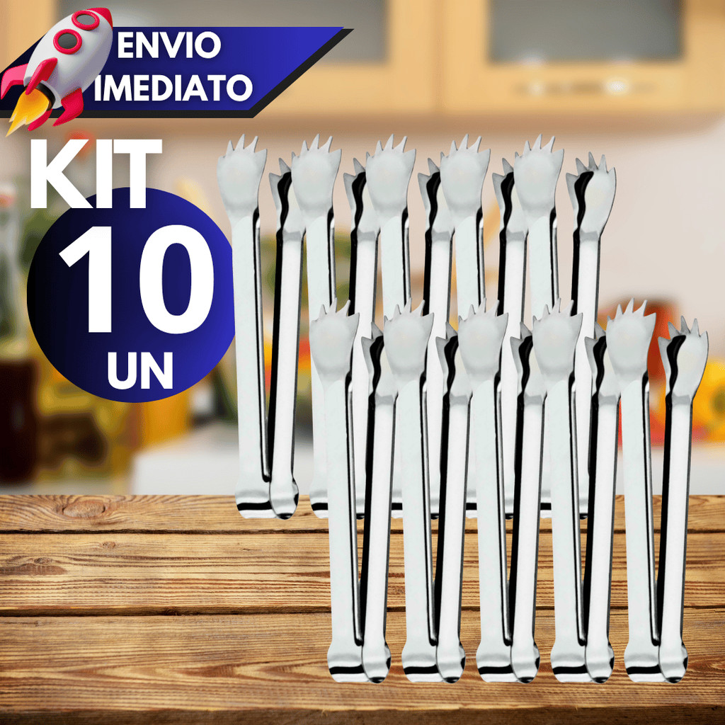 Kit 2/3/4/5/10 Pegadores de Gelo Inox Profissional Bar Cozinha Festa Churrasco