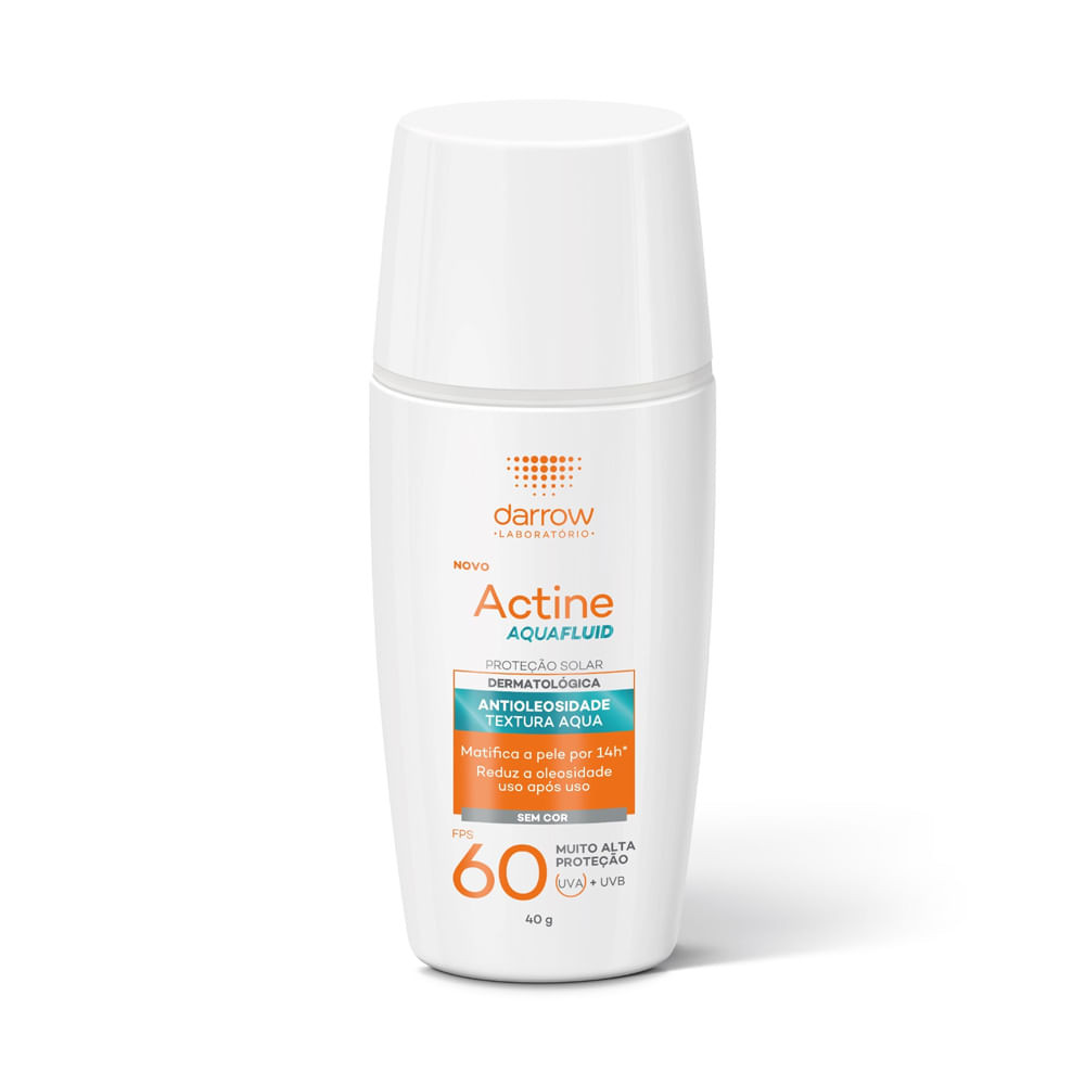 Protetor Solar Actine Aquafluid FPS 60 sem Cor 40g - Beauty